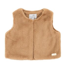 Natini Natini - Gilet fake fur girl - bruin