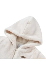 Natini Natini - Jas fake fur ecru - bows