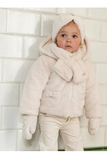 Natini Natini - Jas fake fur ecru - bows