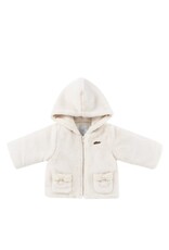 Natini Natini - Jas fake fur ecru - bows