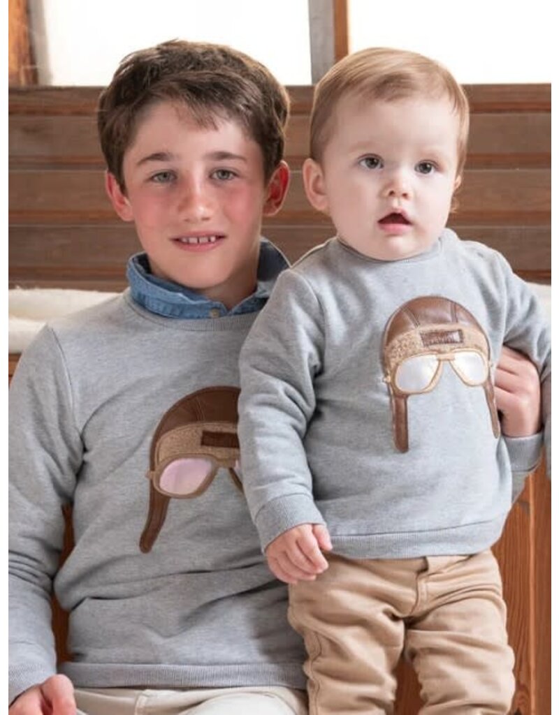 Natini Natini - Sweater pilot - grijs