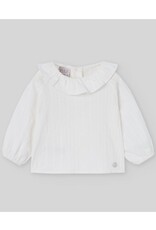Paz Rodriguez Paz-bloesje met kraag-Violeta-cream