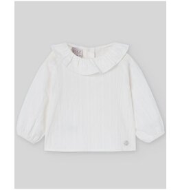 Paz Rodriguez Paz-bloesje met kraag-Violeta-cream