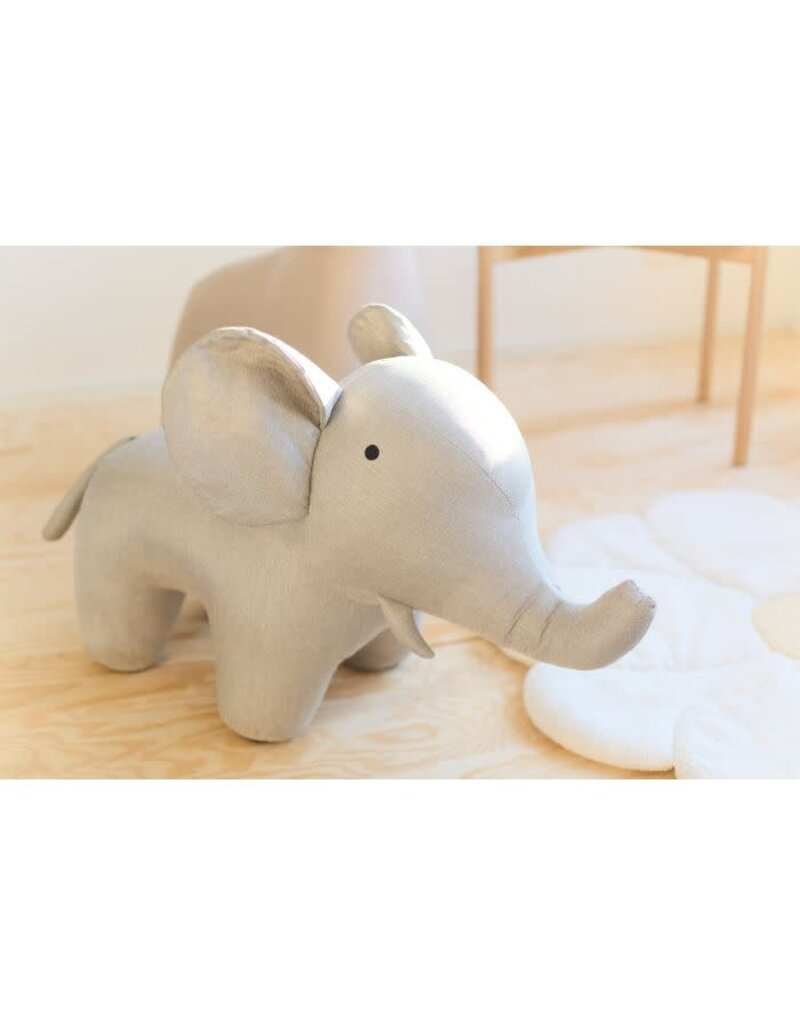 Childhome Childhome - Olifant in linnen - grijs