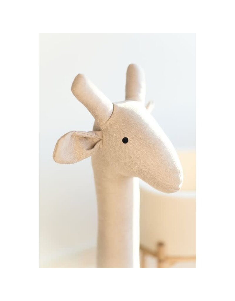 Childhome Childhome - Giraffe in linnen - taupe
