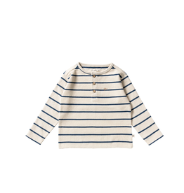 Your Wishes Terry blouse - striped blue