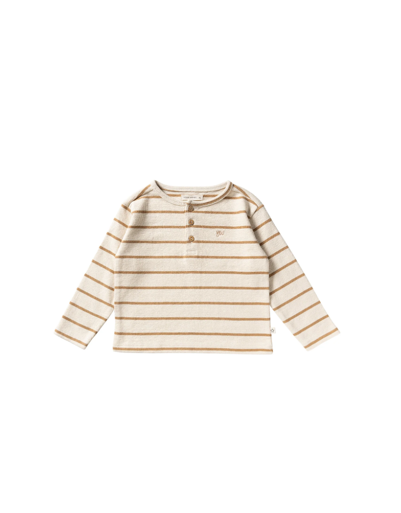 Your Wishes Terry blouse - striped beige