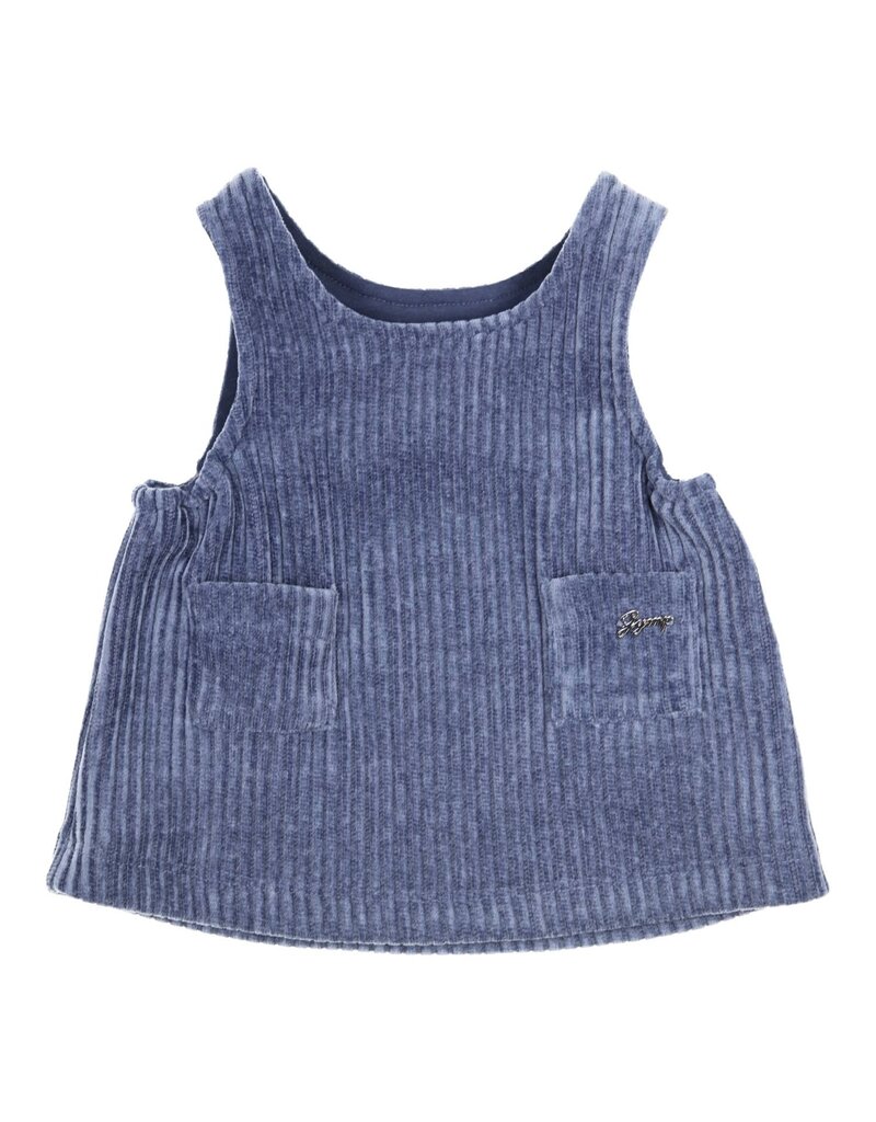 Gymp Gymp - Pinafore blauwe jurk