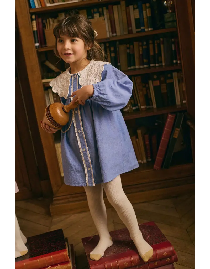 Louise Misha Louise Misha - Jurk Hyacinte blauw