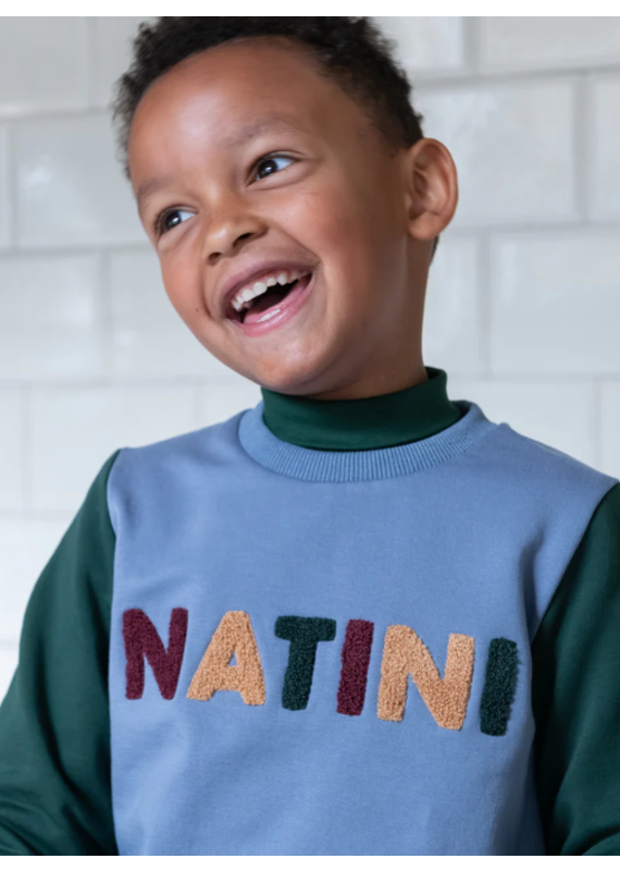 Natini Natini - trui natini blauw/groen