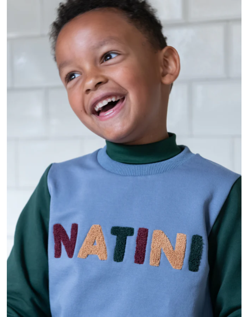 Natini Natini - trui natini blauw/groen