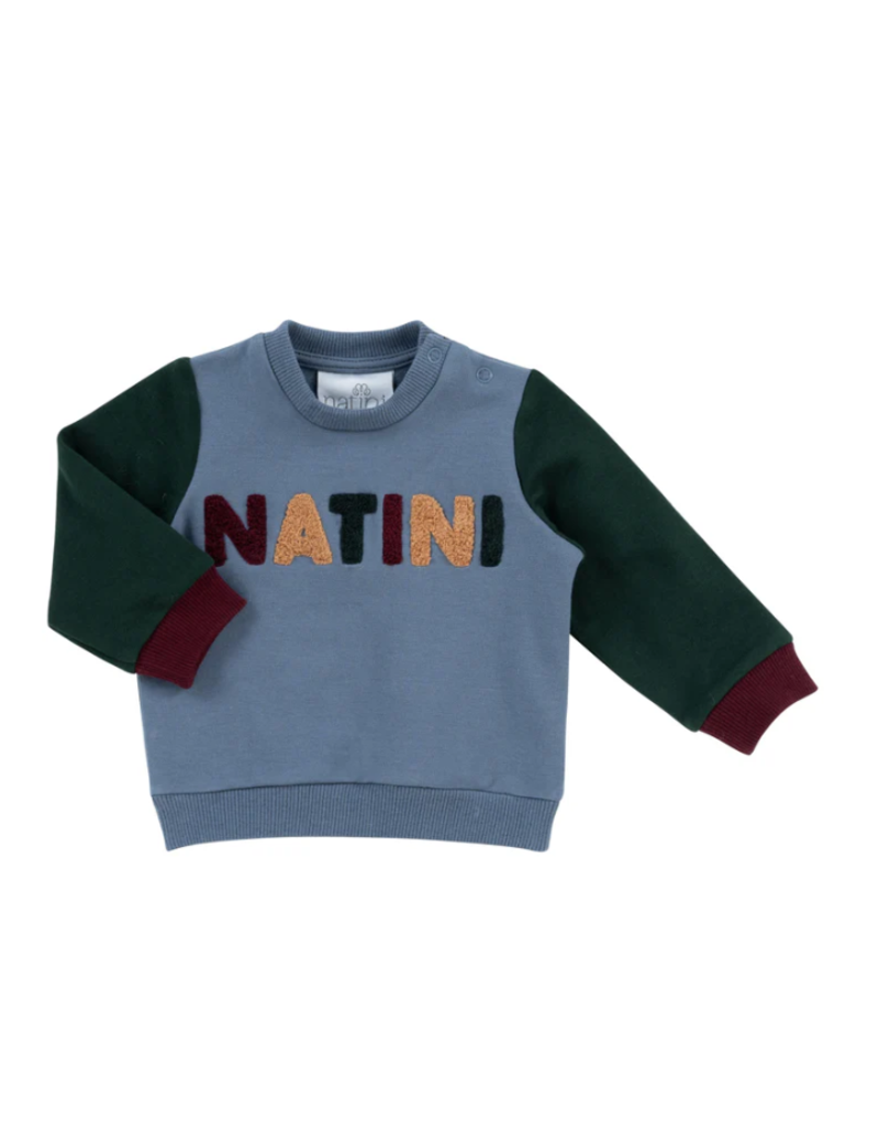 Natini Natini - trui natini blauw/groen
