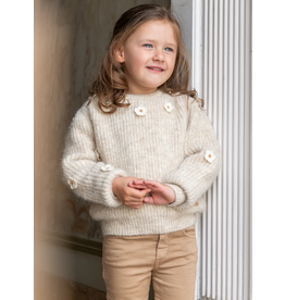 Natini Natini - trui beige flowers