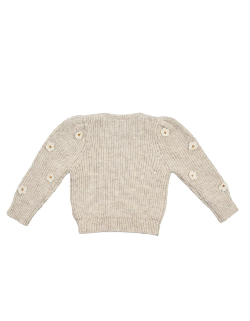 Natini Natini - trui beige flowers