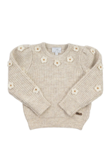 Natini Natini - trui beige flowers