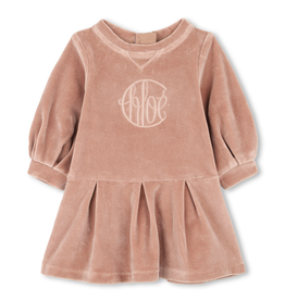 Chloé Chloé - Jurk velvet oud roze