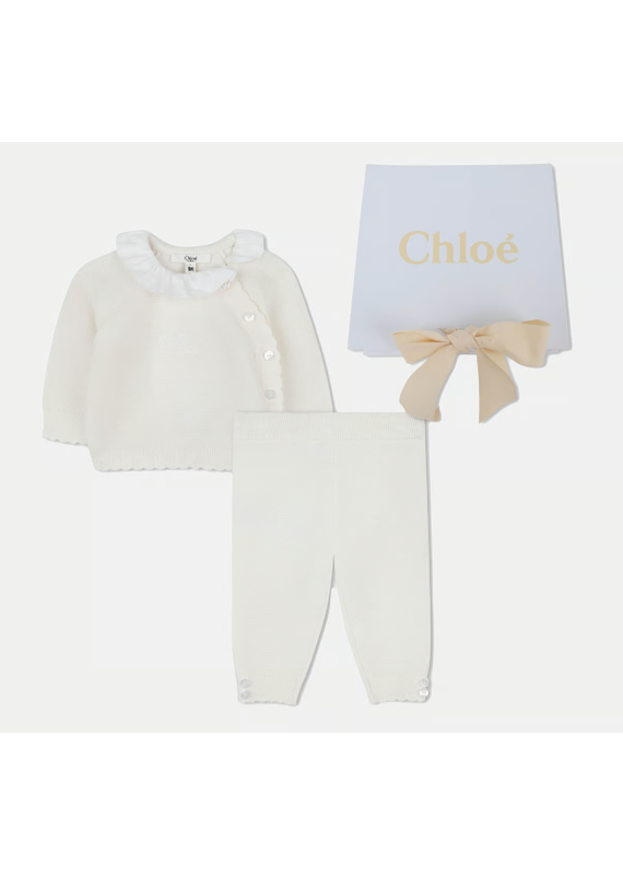 Chloé Chloé - Gift box tricot set off white