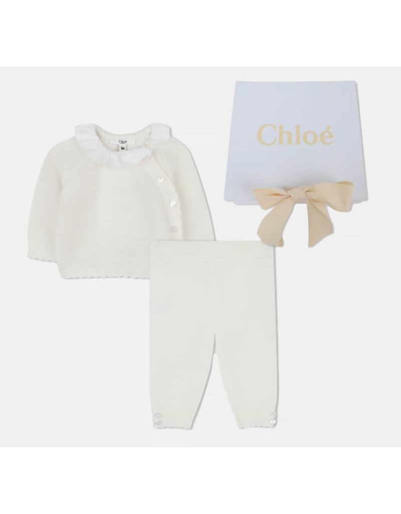 Chloé Chloé - Gift box tricot set off white