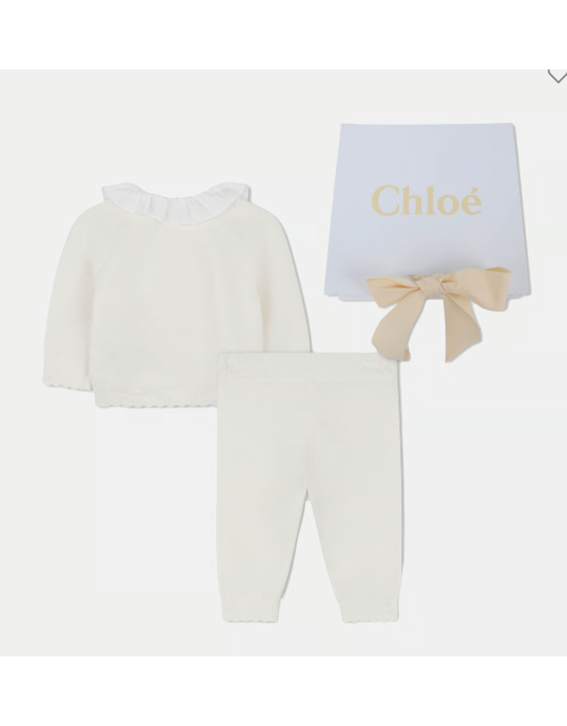 Chloé Chloé - Gift box tricot set off white