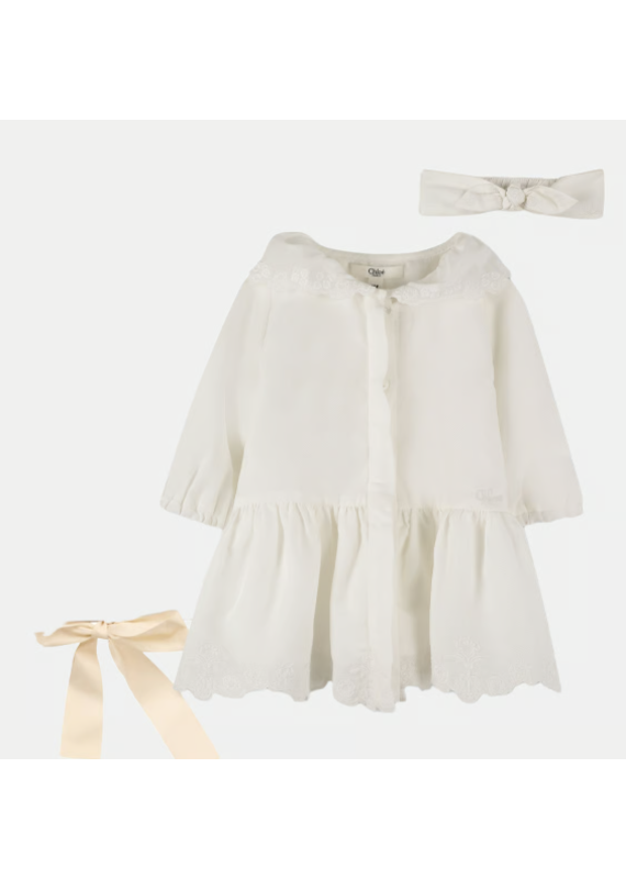 Chloé Chloé - Ceremoniekleedje met haarband in giftbox