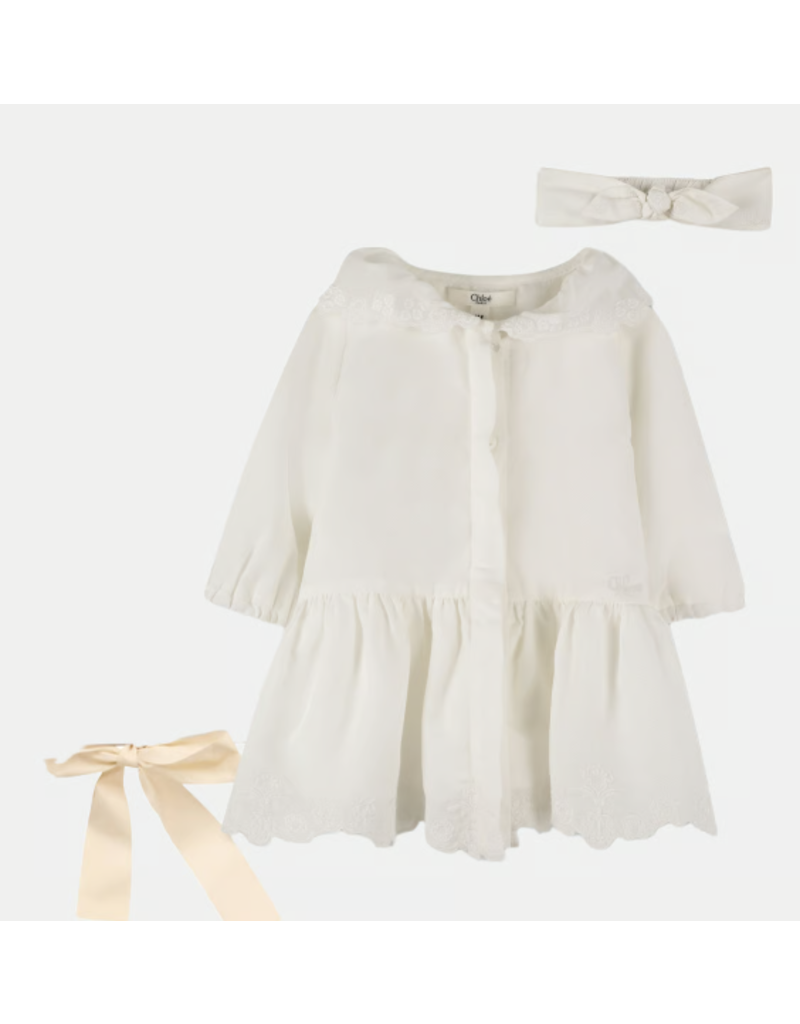 Chloé Chloé - Ceremoniekleedje met haarband in giftbox