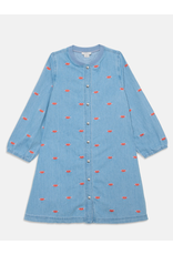 Stella McCartney Stella McCartney - Jeans kleed met kusjes