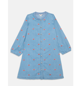 Stella McCartney Stella McCartney - Jeans kleed met kusjes