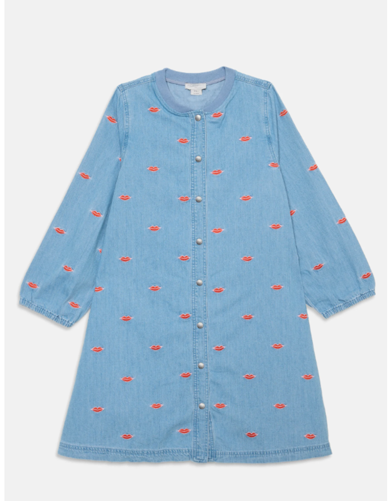 Stella McCartney Stella McCartney - Jeans kleed met kusjes