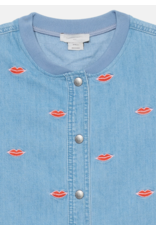 Stella McCartney Stella McCartney - Jeans kleed met kusjes