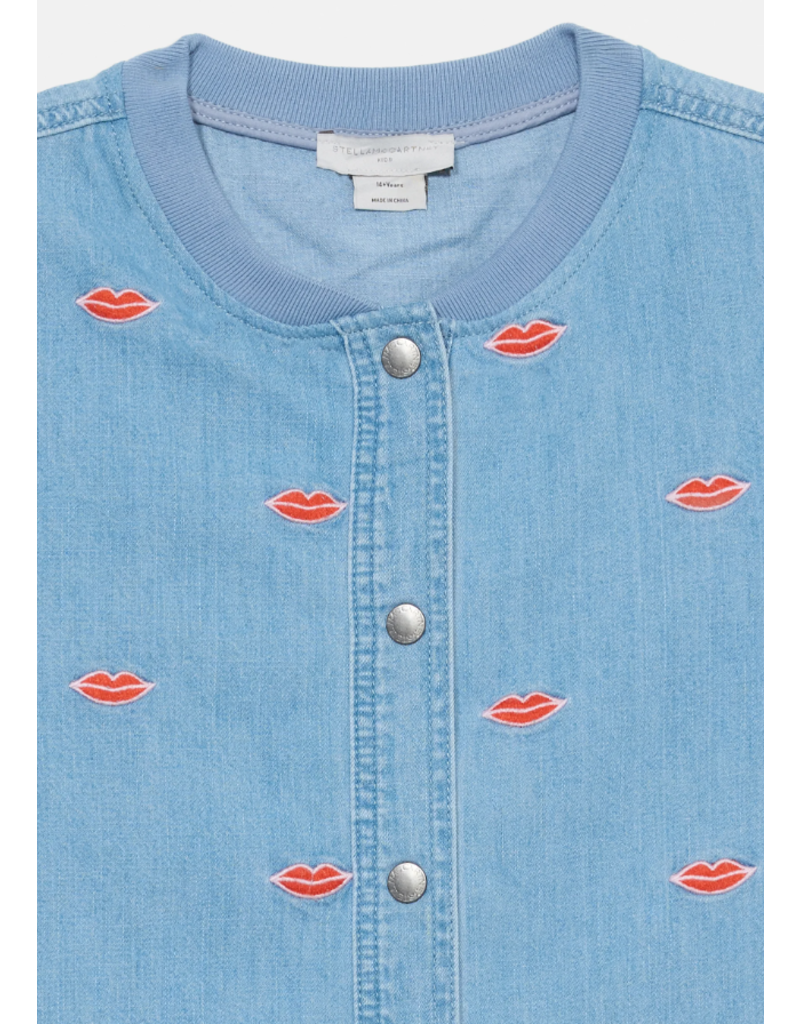 Stella McCartney Stella McCartney - Jeans kleed met kusjes