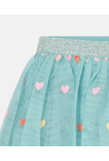 Stella McCartney Stella McCartney - Tulle rokje lichtblauw hartjes