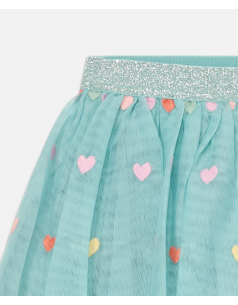 Stella McCartney Stella McCartney - Tulle rokje lichtblauw hartjes