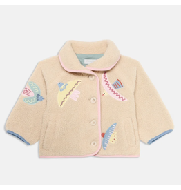 Stella McCartney Stella McCartney - Teddy fleece jas vogel