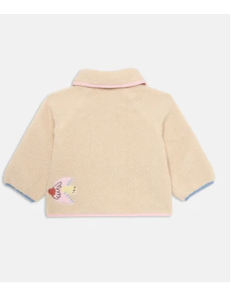 Stella McCartney Stella McCartney - Teddy fleece jas vogel