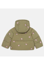Stella McCartney Stella McCartney - Puffer winterjas khaki met rozen