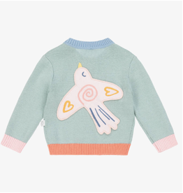 Stella McCartney Stella McCartney - cardigan pastel kleuren met vogels