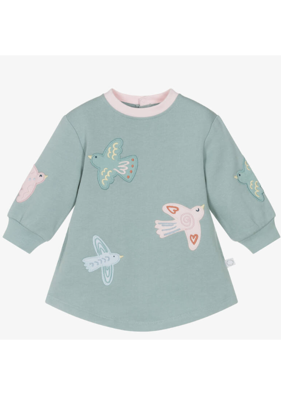 Stella McCartney Stella McCartney - swearterjurk groen-vogels