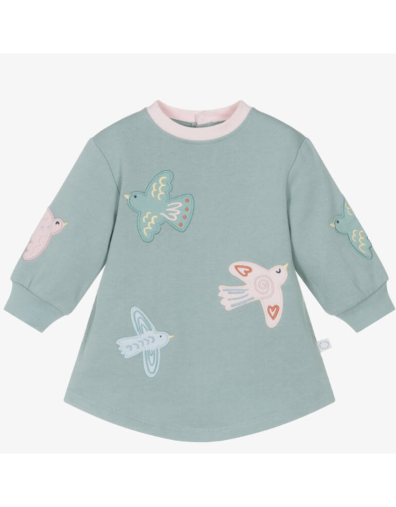 Stella McCartney Stella McCartney - swearterjurk groen-vogels