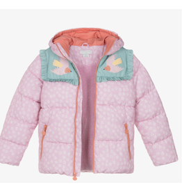 Stella McCartney Stella McCartney - Puffer winterjas roze vogels/ster