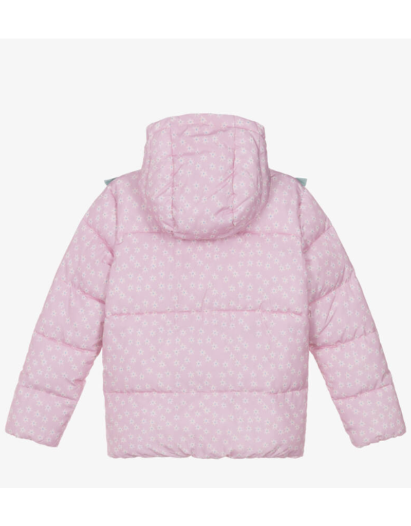 Stella McCartney Stella McCartney - Puffer winterjas roze vogels/ster