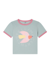 Stella McCartney Stella McCartney - T-shirt groen vogels