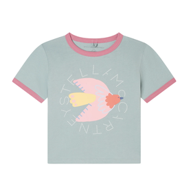 Stella McCartney Stella McCartney - T-shirt groen vogels