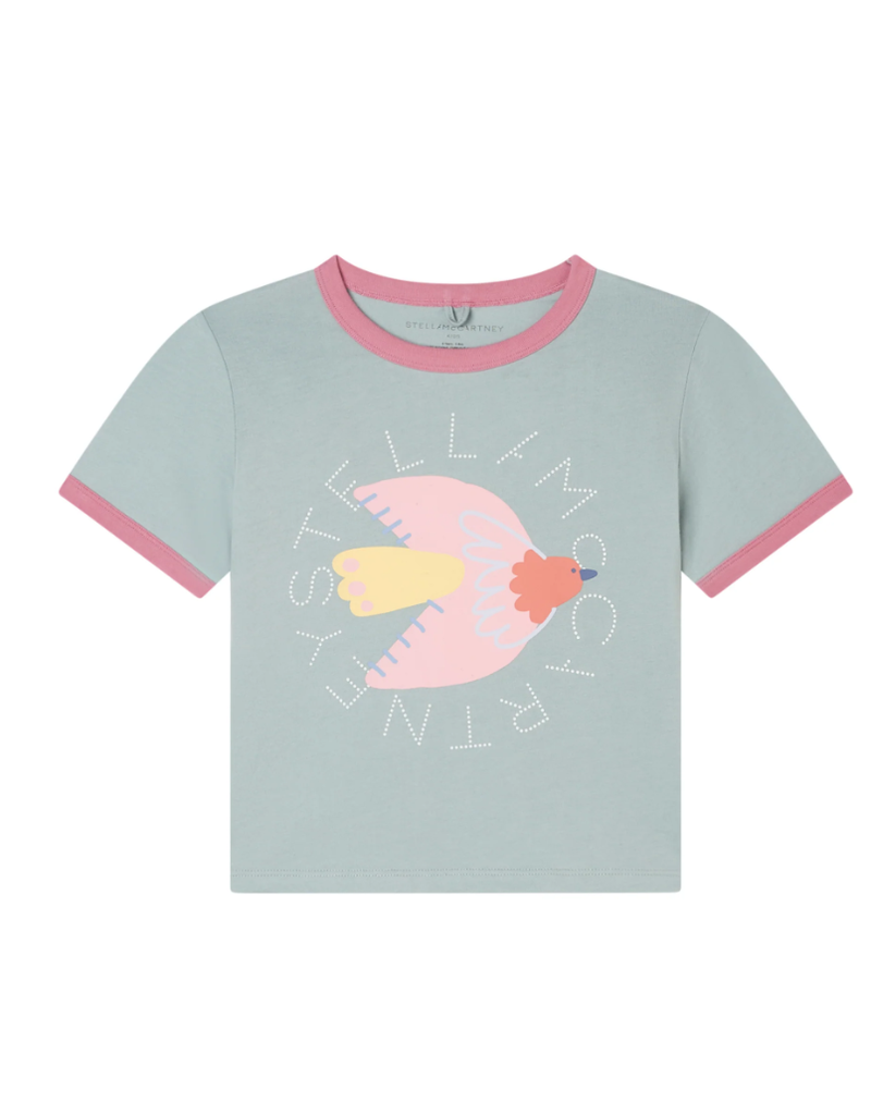 Stella McCartney Stella McCartney - T-shirt groen vogels
