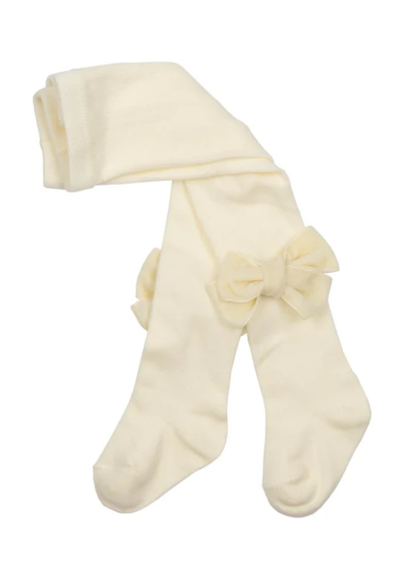 Natini Collants-bow Velvet-offwhite