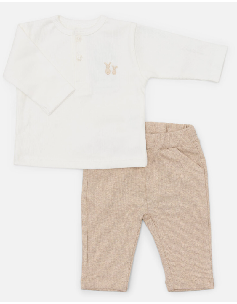 Poetree Kids Poetree - Luc baby-set rib Camel