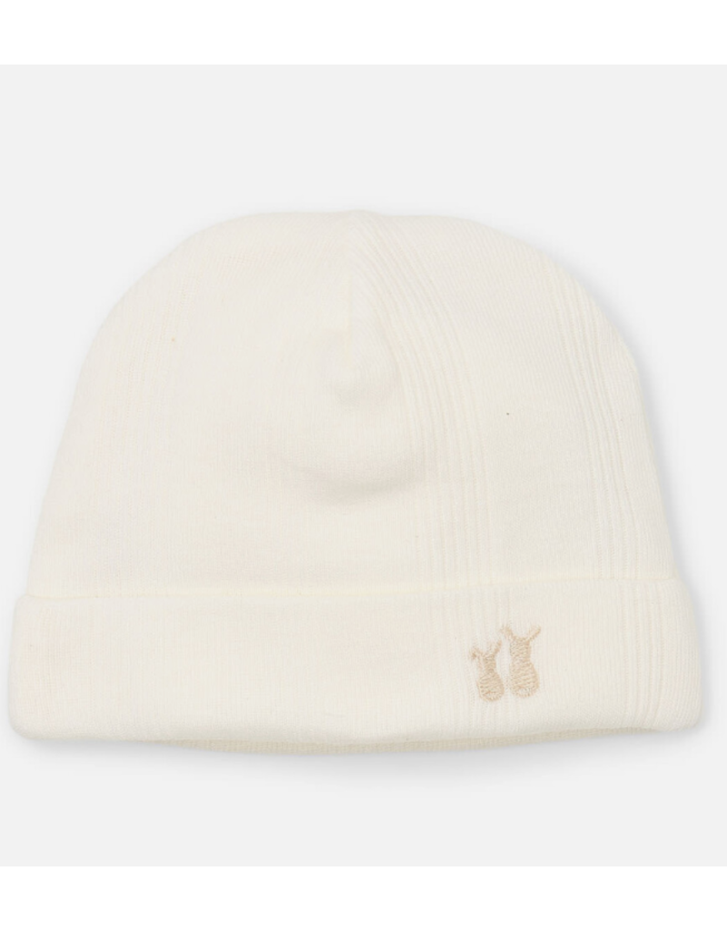 Poetree Kids Poetree - Teddy baby mutsje irregular rib Crème
