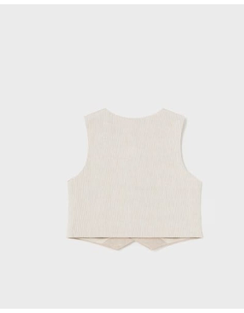 mayoral Mayoral - linnen gilet beige