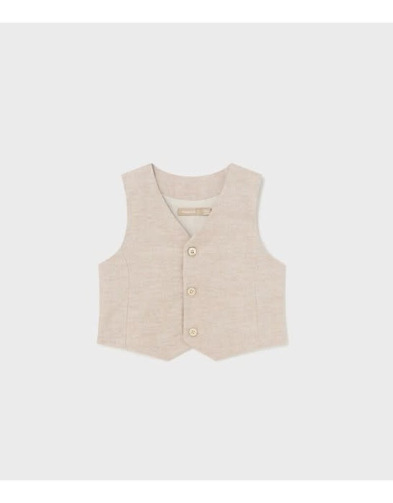 mayoral Mayoral - linnen gilet beige