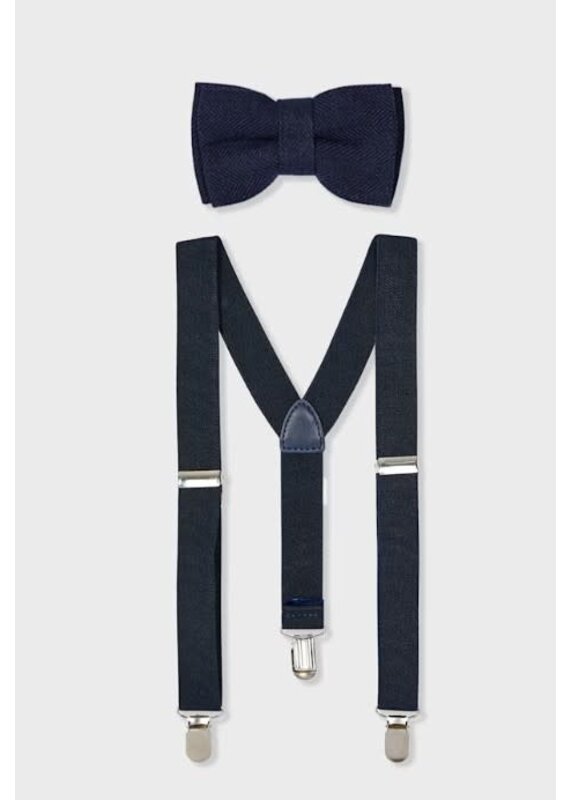 mayoral Mayoral - Ceremonieset strik en bretellen blauw
