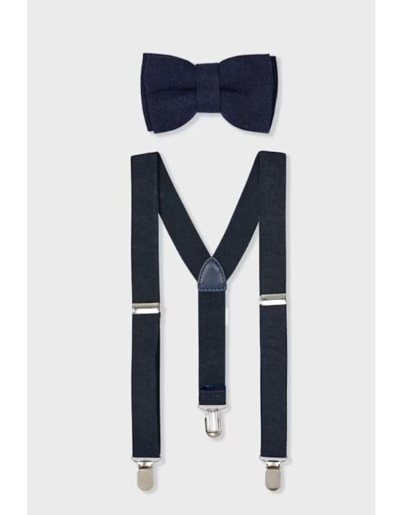 mayoral Mayoral - Ceremonieset strik en bretellen blauw